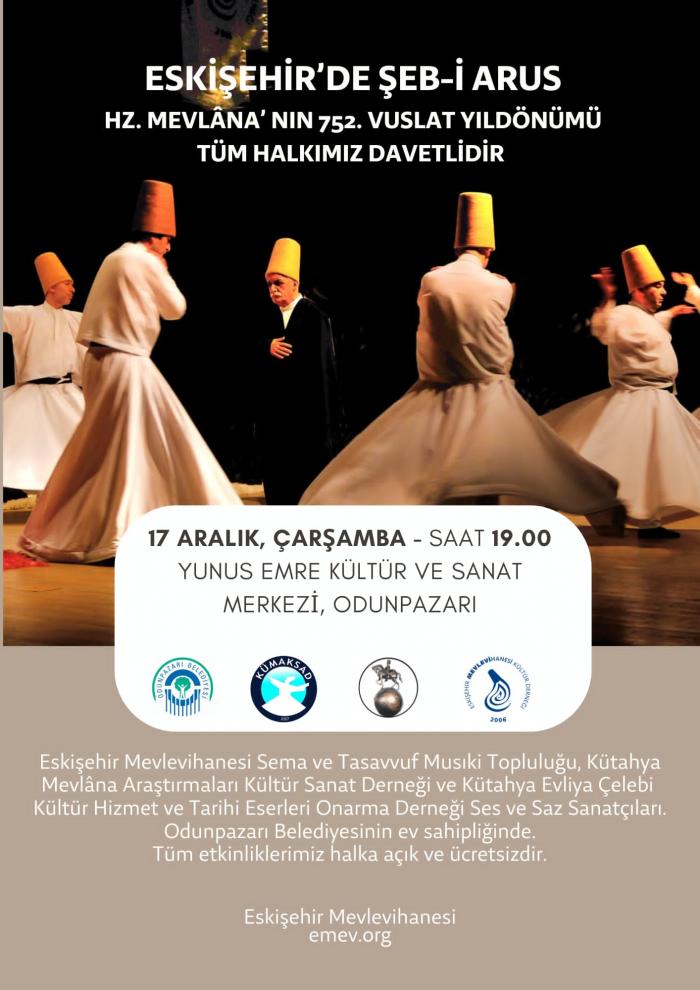 Üyelerimizden Odunpazarı Belediyesinin Ev Sahipliğinde Şeb-i Arus